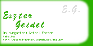 eszter geidel business card